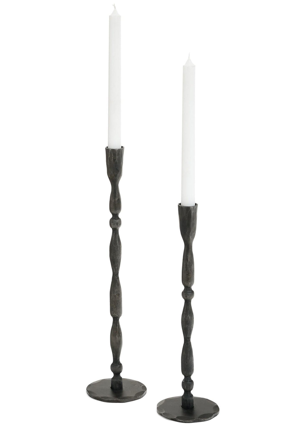 Antique Iron Candle Holders