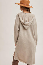 Load image into Gallery viewer, Oatmeal Willow Hoodie Cardigan