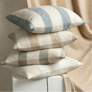 Green Penstone Stripe Pillow