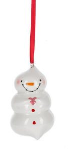 Whipped Cream Santa & Snowman Ornaments
