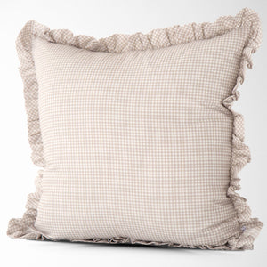 Savannah Gingham Mushroom Pillow