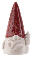 Load image into Gallery viewer, Red Hat Ceramic LED Gnomes