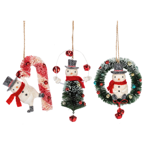 Whimsical Snowman Holiday Ornaments