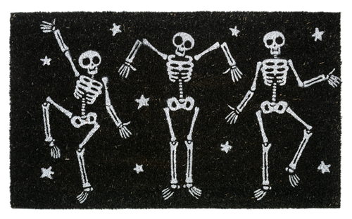 Black & White Skeleton Doormat *in store pickup only