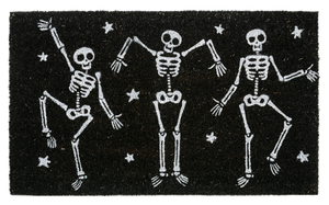 Black & White Skeleton Doormat *in store pickup only