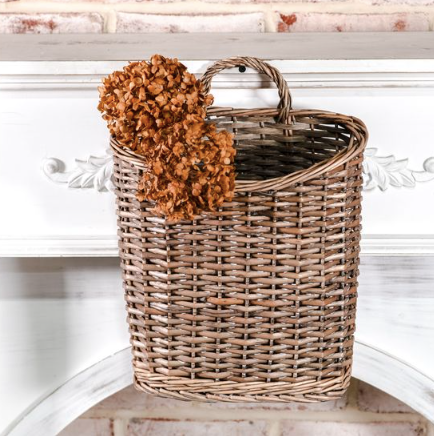 Grey Willow Hanging Basket