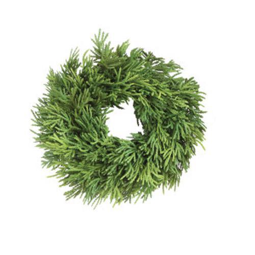 Thick Cypress Candle Ring Wreath