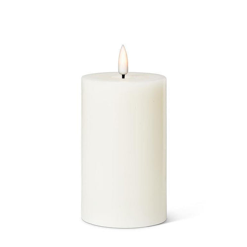 Sand Med-Lrg Luxlite Pillar Candle