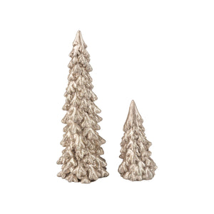 Antique Silver Snow Trees