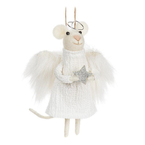Angel Mouse with Furry Wings