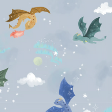 Load image into Gallery viewer, Magical Dragons Muslin Swaddle