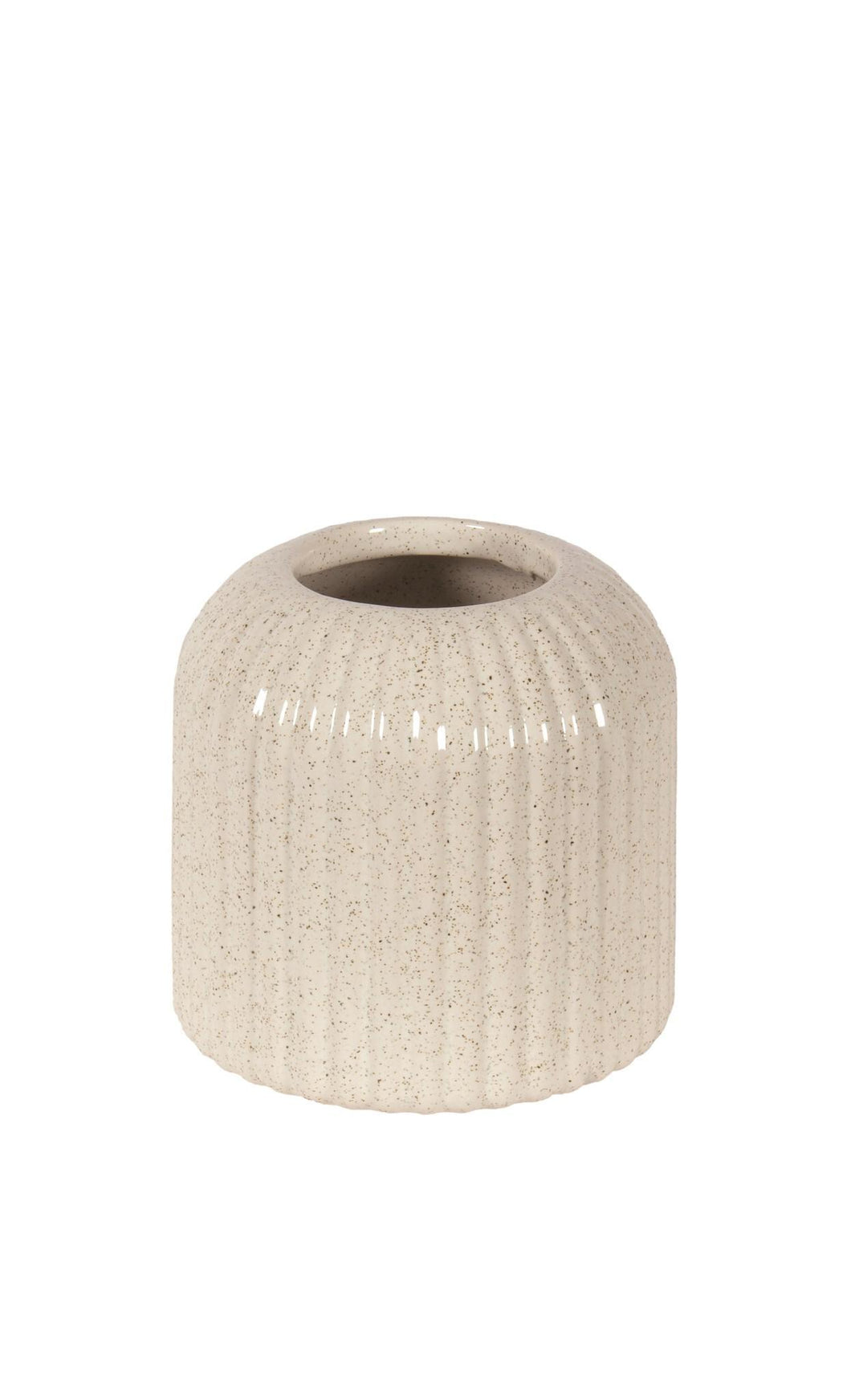 Ribbed Ceramic Vases