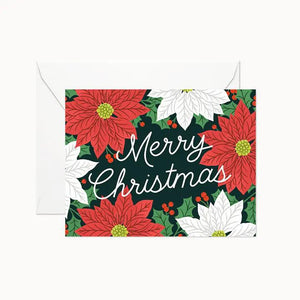 Merry Christmas Pointsettias