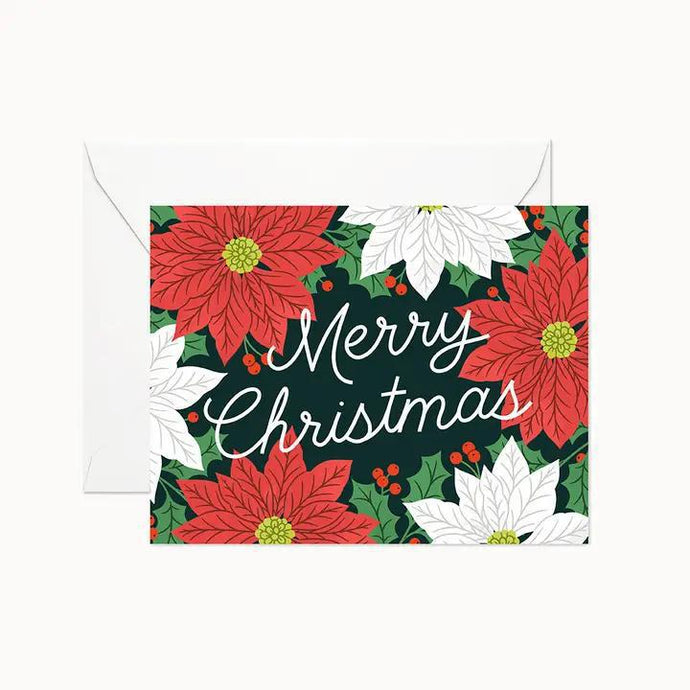 Merry Christmas Pointsettias