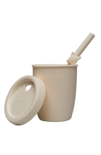 Load image into Gallery viewer, Llama Kids Silicone Cup with Straw