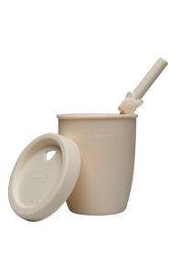 Llama Kids Silicone Cup with Straw