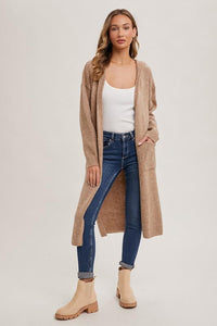 Latte Willow Hoodie Cardigan