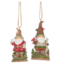 Load image into Gallery viewer, Woodland Gnome Ornaments