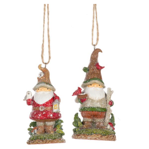 Woodland Gnome Ornaments