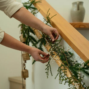 Ivory Beaded Berry Garland