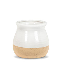 Load image into Gallery viewer, Short Wide Top Shiny &amp; Matte Vase