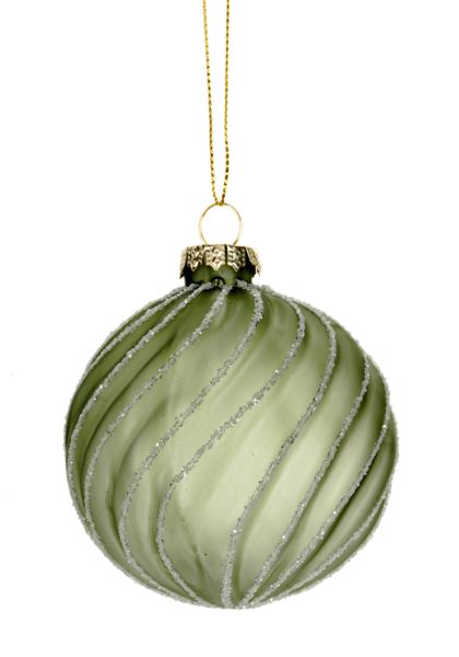 Textured Swirl Ball Ornaments
