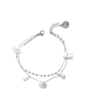 Load image into Gallery viewer, Silver Shelly Anklet