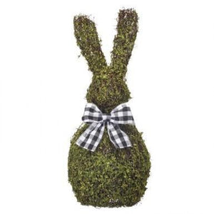 Medium Moss & Twig Bunny with Ribbon