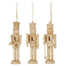 Load image into Gallery viewer, Wood Nutcracker Ornaments