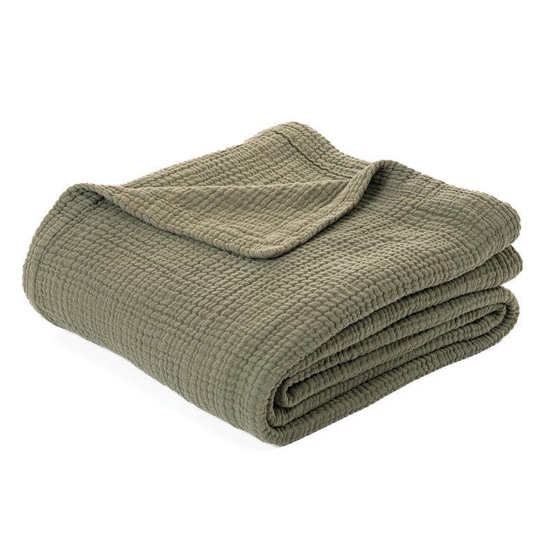 Popeye Olive Throw Blanket