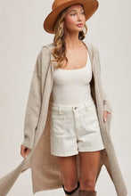 Load image into Gallery viewer, Oatmeal Willow Hoodie Cardigan