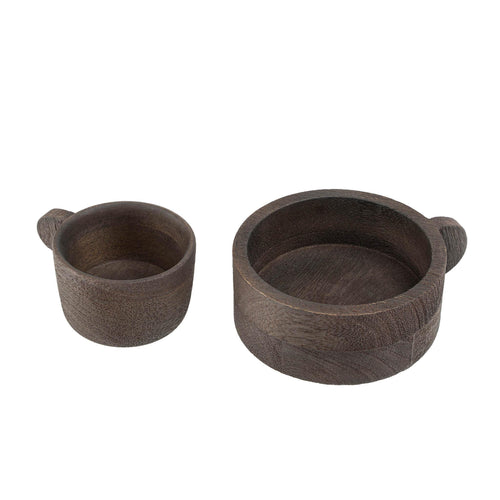 Dark Wooden Cups