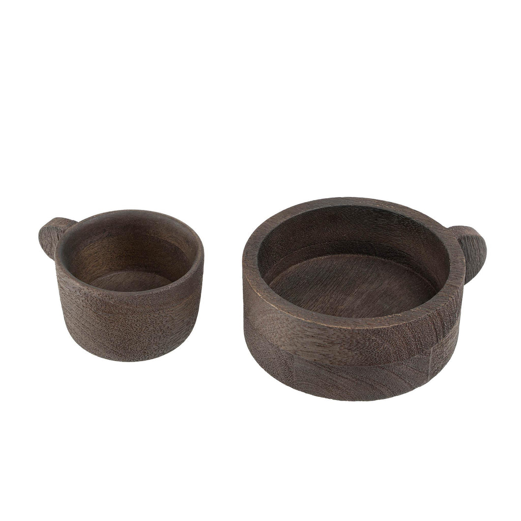 Dark Wooden Cups