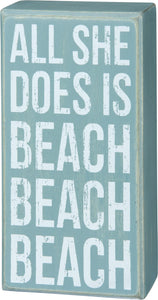 Beach Beach Beach Sign