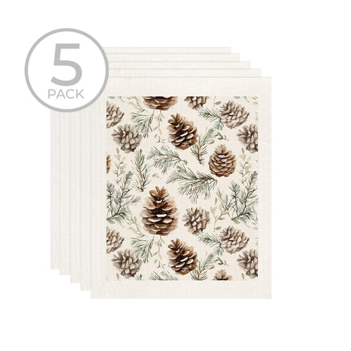 Set of 5 Pinecone Sponge Cloths