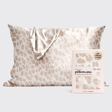 Load image into Gallery viewer, Queen Leopard Satin Pillowcase