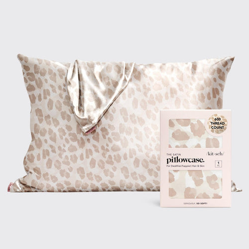 Queen Leopard Satin Pillowcase