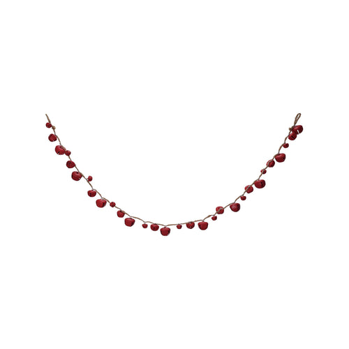 Red Metal Jingle Bell Garland