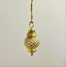 Load image into Gallery viewer, Antique Gold Mercury Glass Ornaments