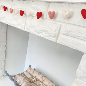 All-Heart Garland | Red Pink & White