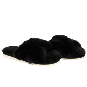 Black Tahoe Criss Cross Slipper