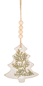 Cedar Print Ornaments