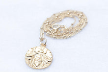 Load image into Gallery viewer, Honey Bee Coin Necklace