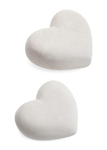Natural White Heart Decor