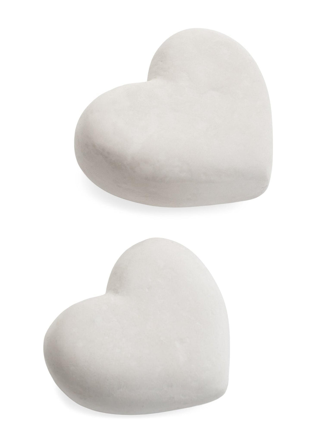 Natural White Heart Decor