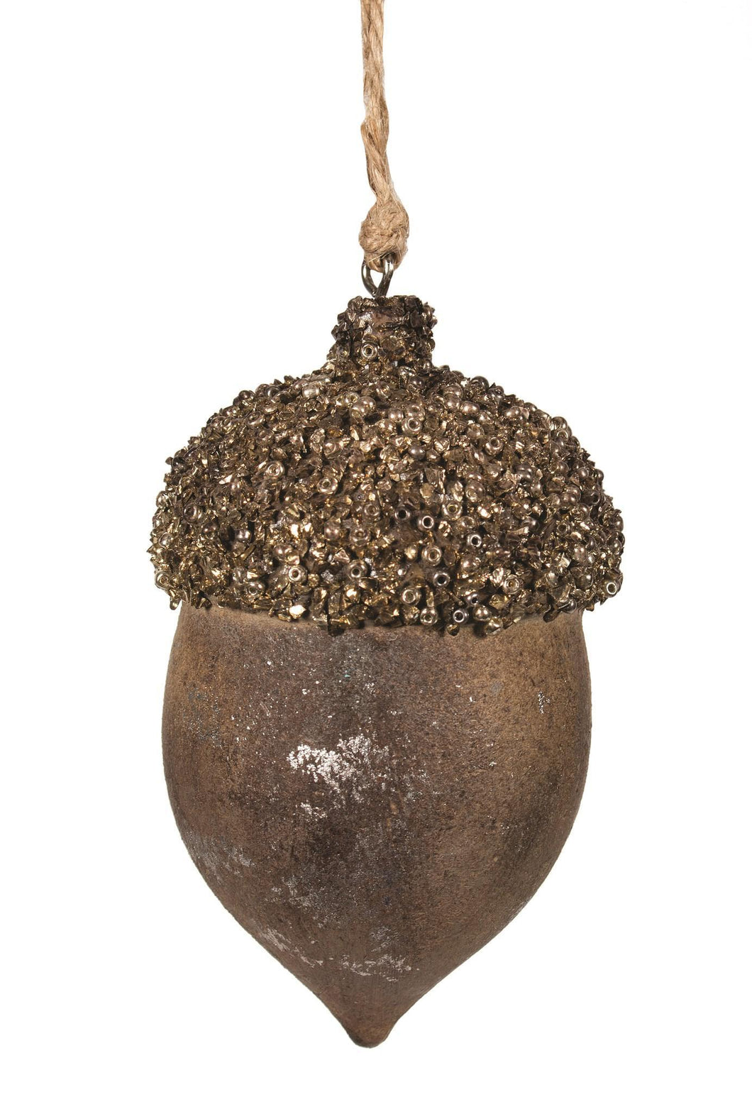 Brown Acorn with Glitter
