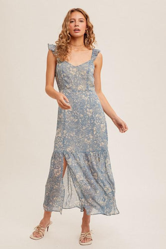 Savannah Blue Floral Dress