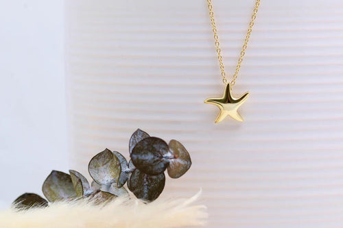 Gold Starfish Necklace