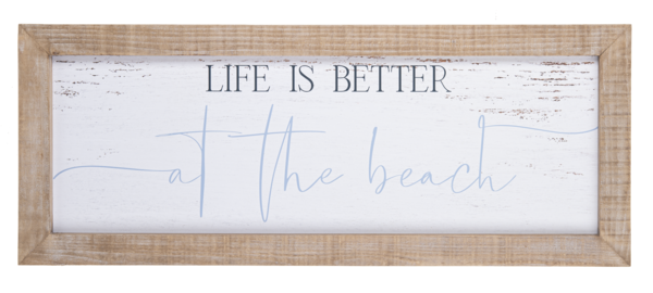 Life is Better at the Beach Text Wall Art *in store pickup only