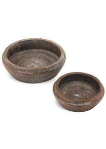 Chocolate Tapered Paulownia Bowls